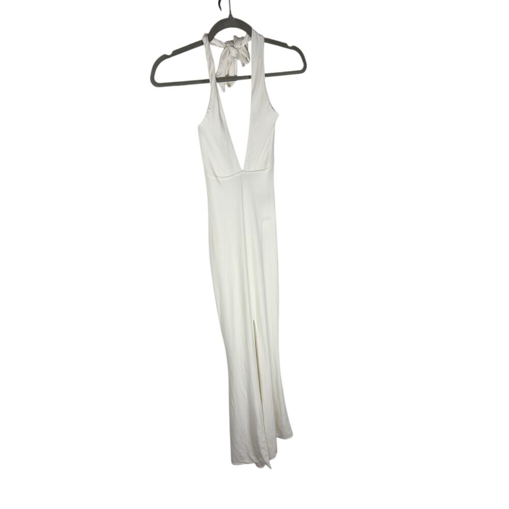 Nookie Illegal Halter Gown Maxi Formal Elegant Gala Bridal Wedding Party XS - Picture 5 of 10
